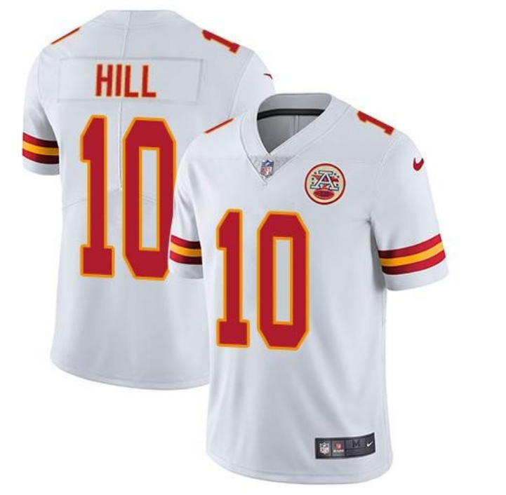 Men's Kansas City Chiefs #10 Tyreek Hill White Vapor Untouchable Limited Stitched NFL Jersey Men's Kansas City Chiefs #10 Tyreek Hill White Vapor Untouchable Limited Stitched NFL Jersey
